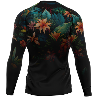 Chokefish™ Long Sleeve Rashguard Floral Men's Shirt-005